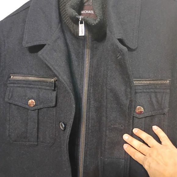 Michael Kors -Men's Black Wool  Blend Jacket - Size M - Picture 4 of 8